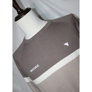 MACADE Men's L Cotton Cashmere Sweater Pullover Luxury Knit Long Sleeve Gray